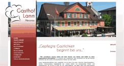 Desktop Screenshot of gasthof-lamm.ch